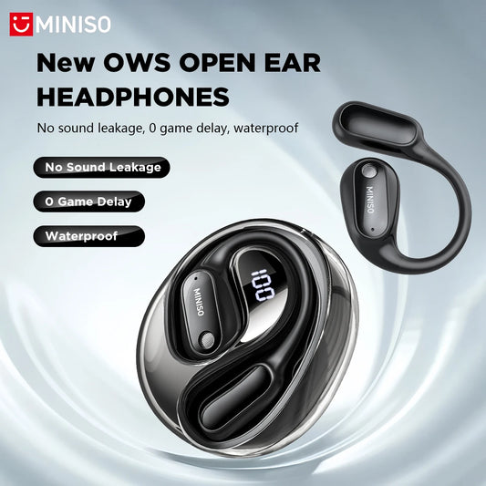 Translator MINISO MS190 New OWS Wireless Headphones Sport Waterproof Headsets  Intelligent Bluetooth Translation Earbuds